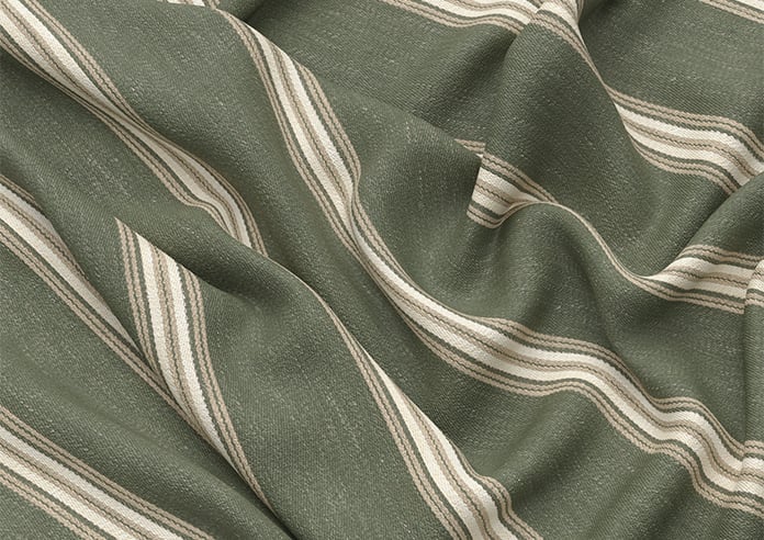 Bellagio Stripe, Sprucewood - Twist&Fit Roman Blind - Image 4